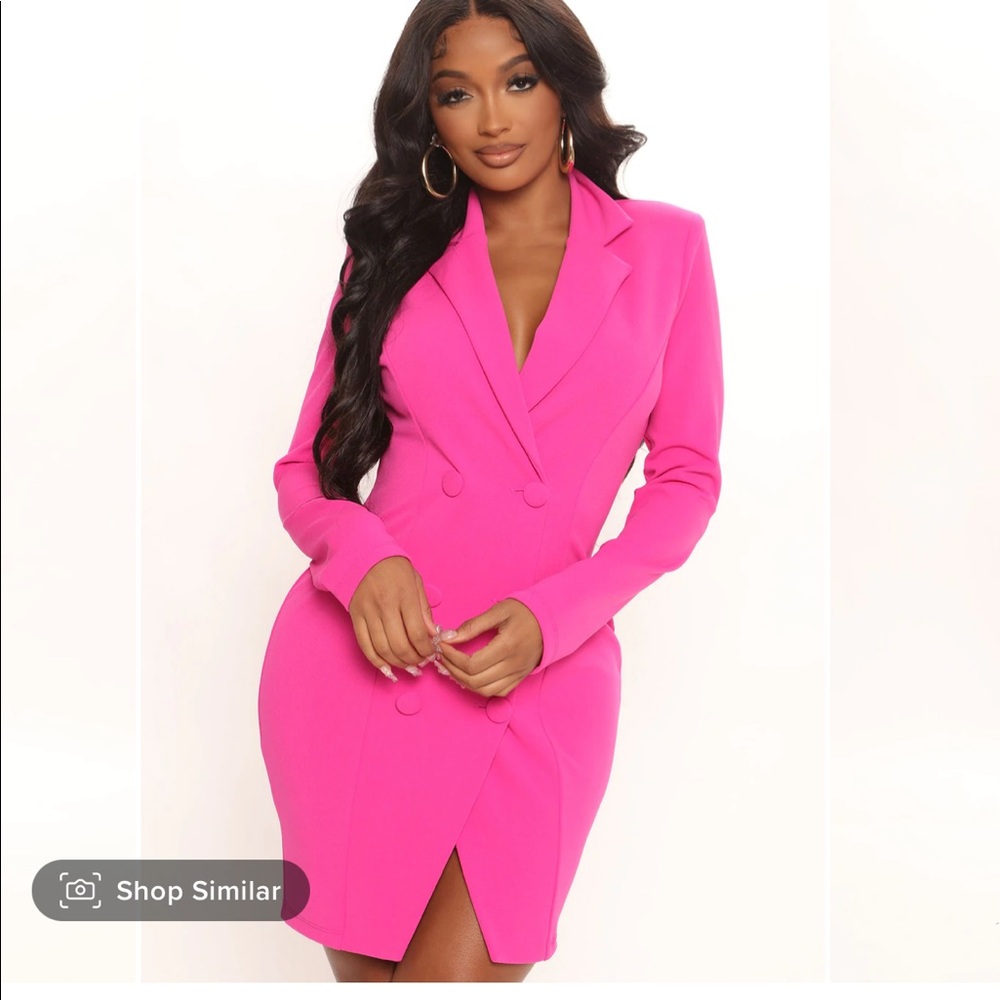 NEW Barbie Hot Pink mini blazer dress